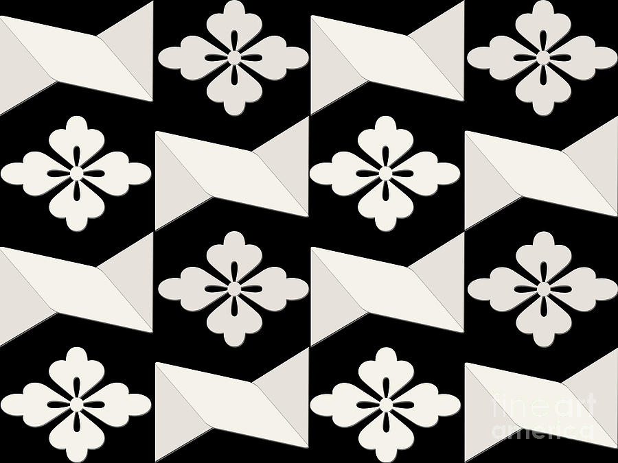 Black White Tiles Photograph by Rockin Docks Deluxephotos