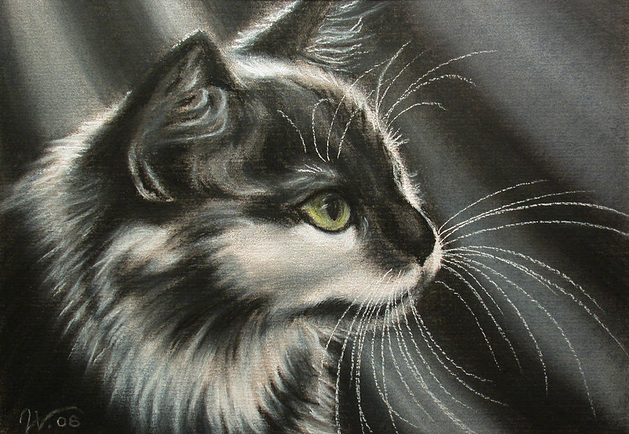 Animal Painting - Black-white by Valentina Vassilieva