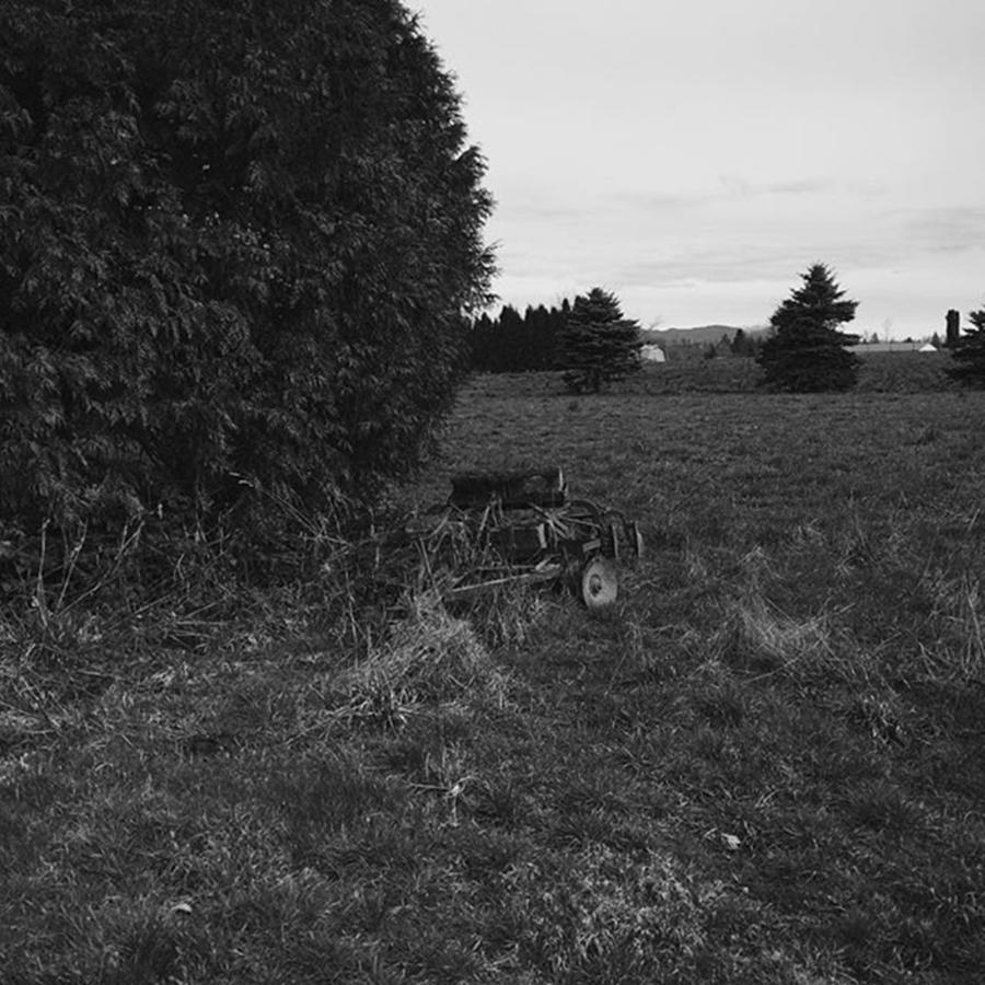 Farm Photograph - #blackandwhite #vscocam #abbotsford by Sean Meier