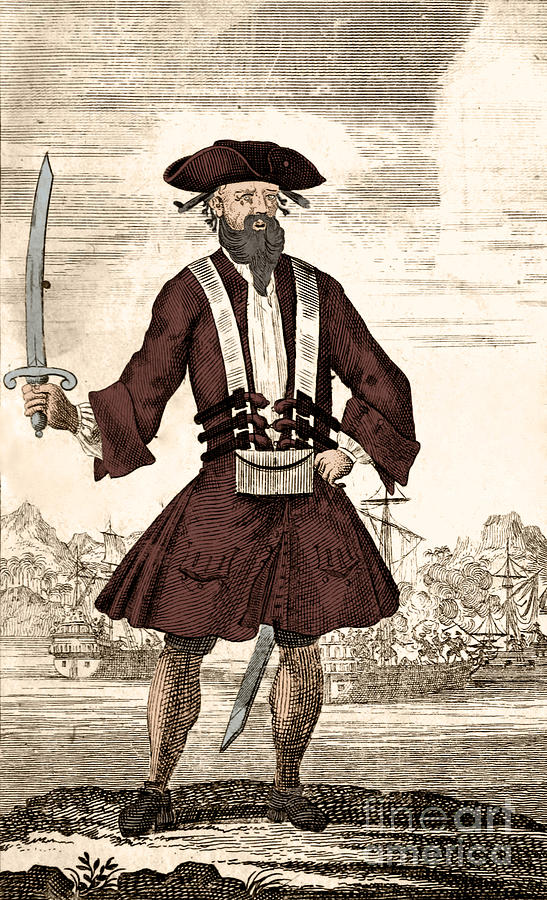Blackbeard, Edward Teach, English Pirate Photograph by Science Source