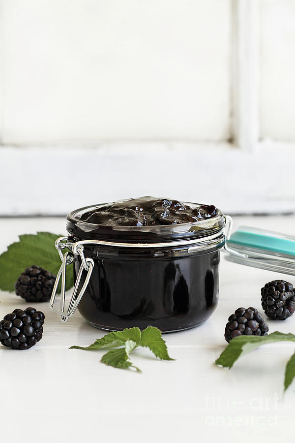Blackberry Preserves and Fruit Photograph by Stephanie Frey