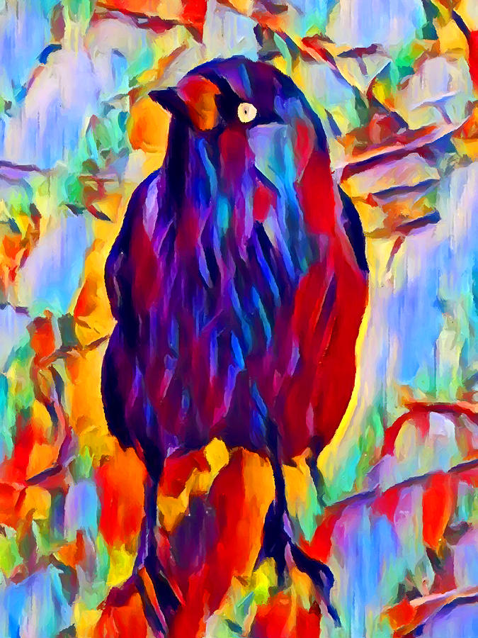 Blackbird Painting by Chris Butler
