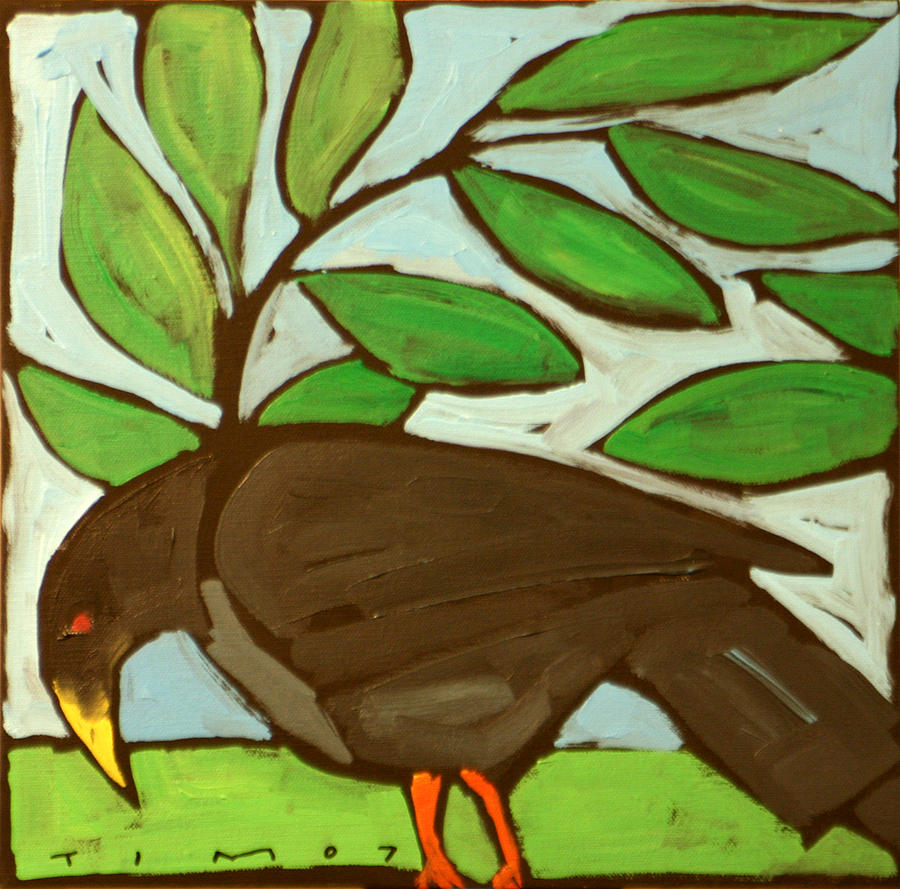 Blackbird Painting by Tim Nyberg