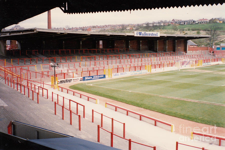 Soccer Photograph - Blackburn - Ewood Park - North Stand Town End 1 - April 1991 by Legendary Football Grounds