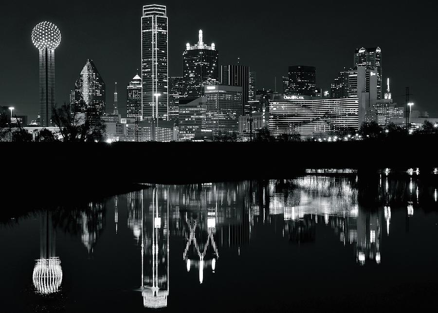 Dallas Photograph - Blackest Night in Big D by Frozen in Time Fine Art Photography