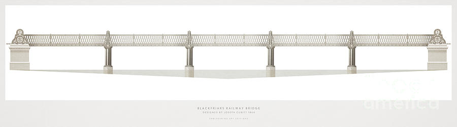 Blackfriars Railway Bridge Digital Art