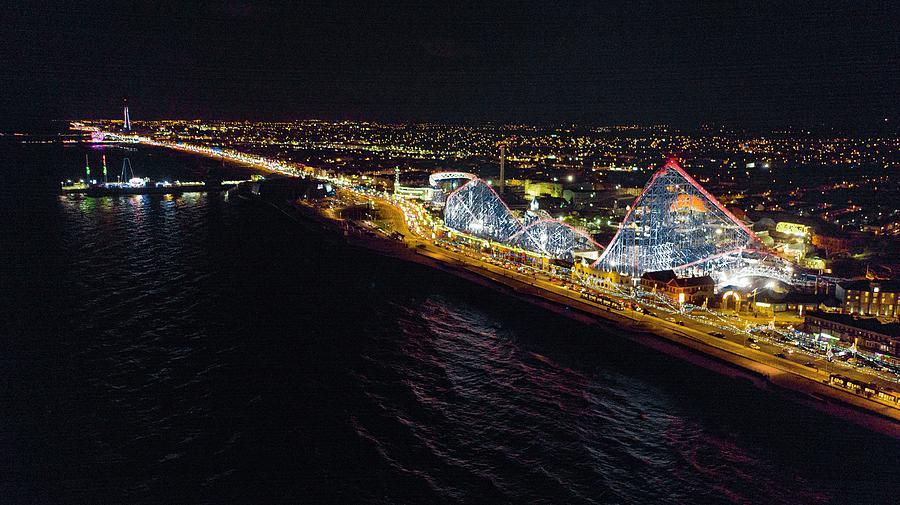 Blackpool Illuminations Digital Art By Buzz Drones