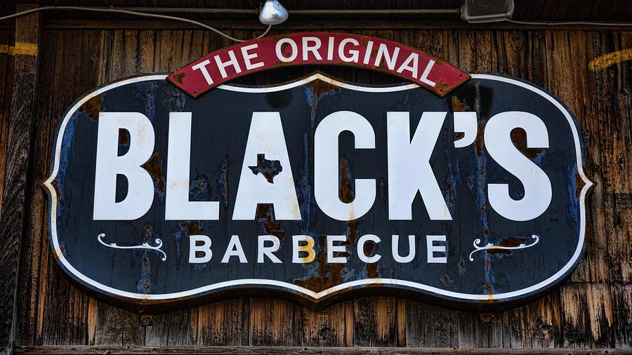 Blacks Barbecue Sign #2 Photograph by Stephen Stookey