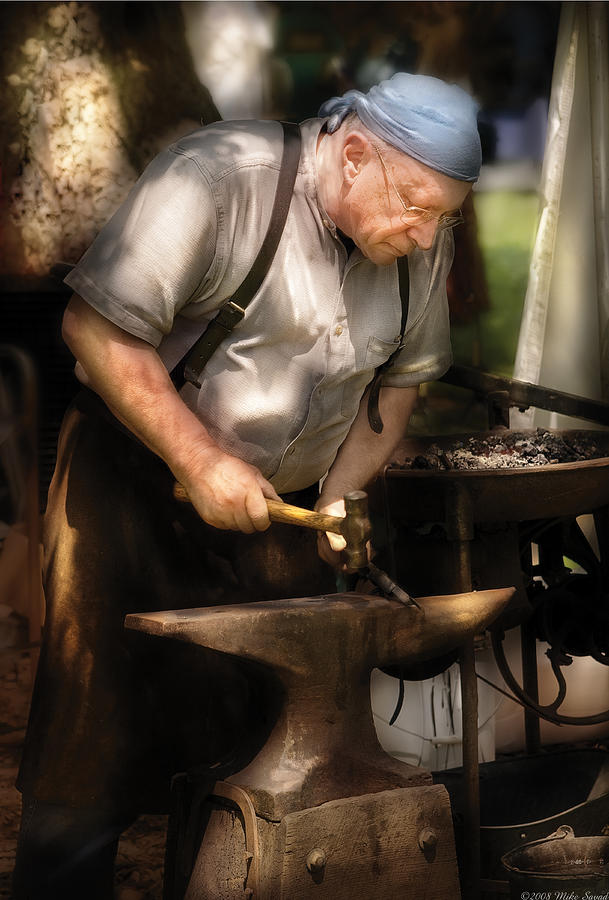 Blacksmith - The Blacksmith Photograph by Mike Savad