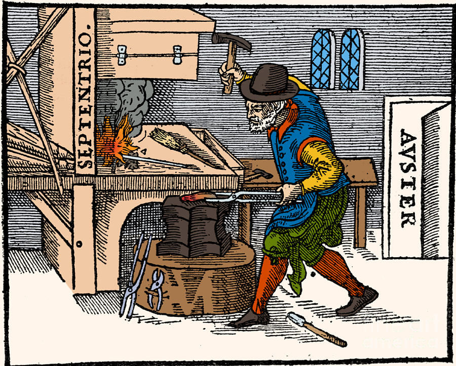 Blacksmith, 17th Century Illustration Photograph by Science Source