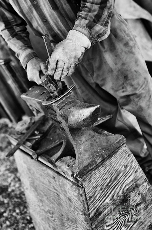 Blacksmith and Anvil Photograph by Tamara Becker