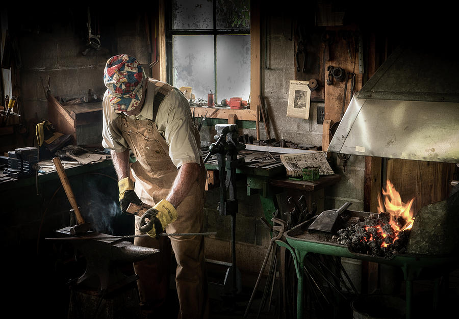 Blacksmith Photograph by Dean Ginther
