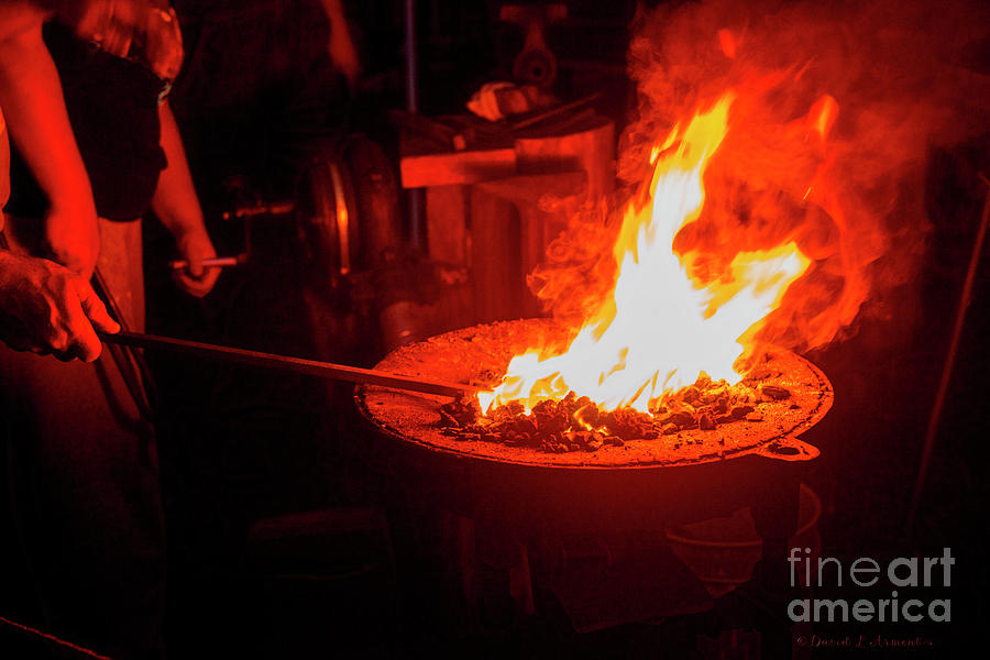 Blacksmith Fire Photograph by David Arment