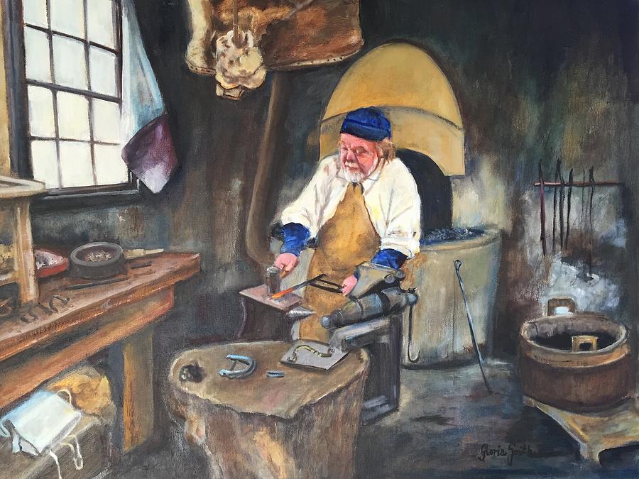 Blacksmith  Painting by Gloria Smith