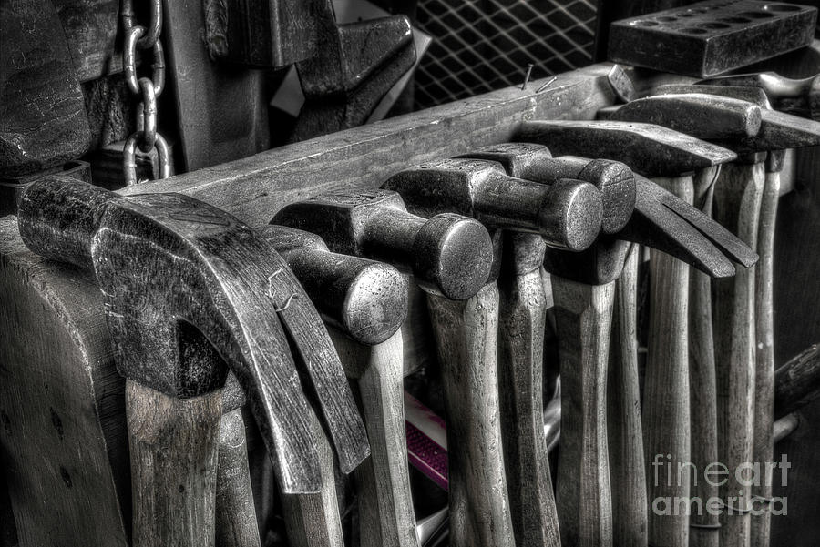 Blacksmith Hammers Photograph by Mike Eingle