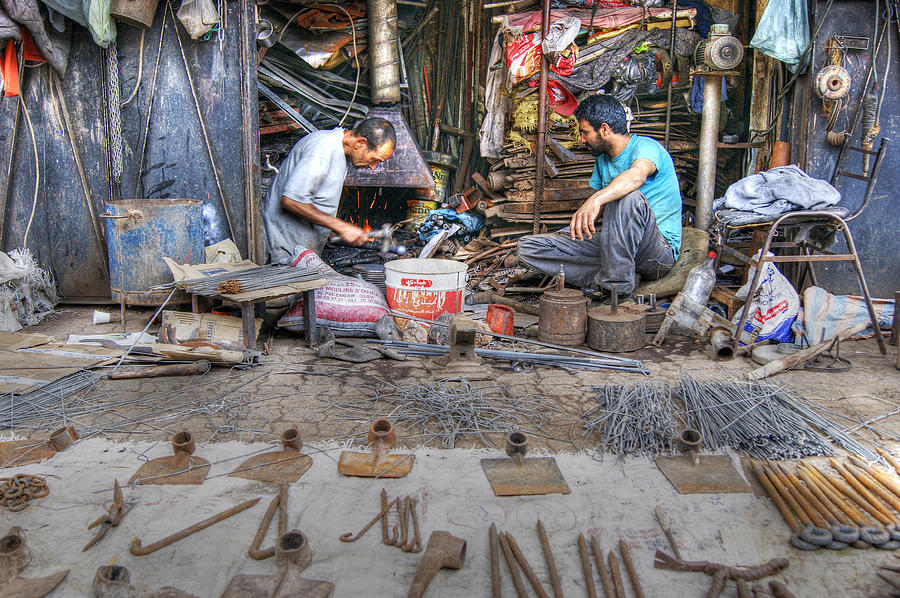 Blacksmiths In Marrakech Photograph by David Birchall
