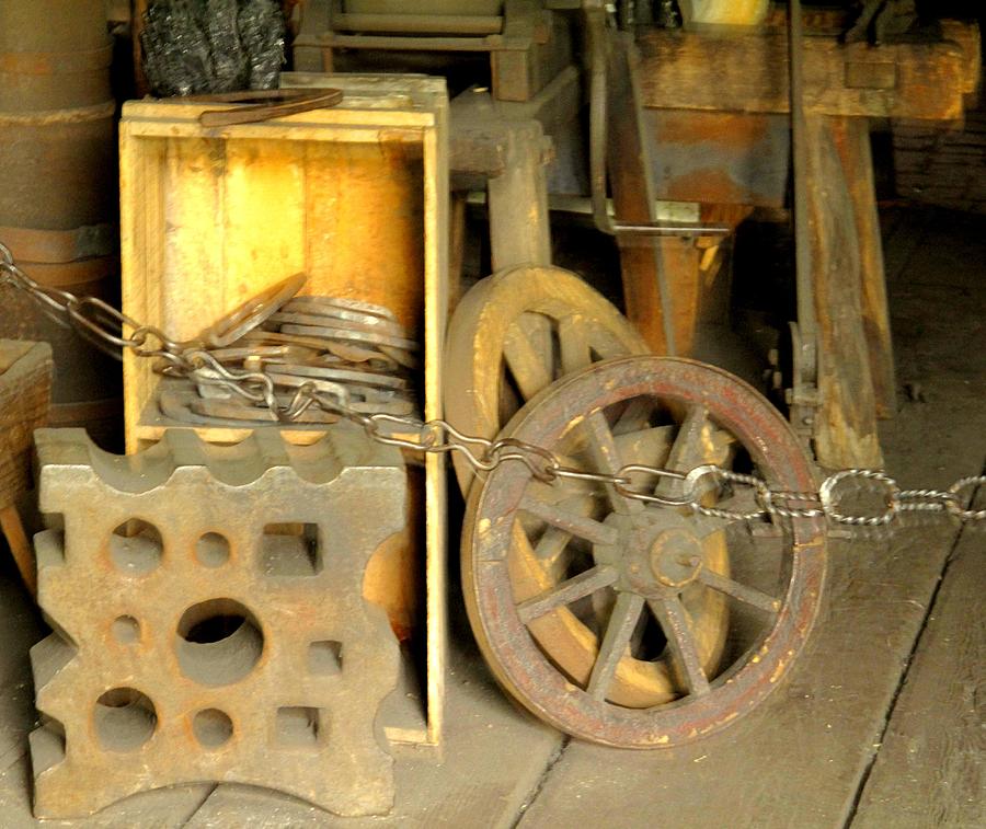 Old Photograph - Blacksmiths Shop by Ian  MacDonald
