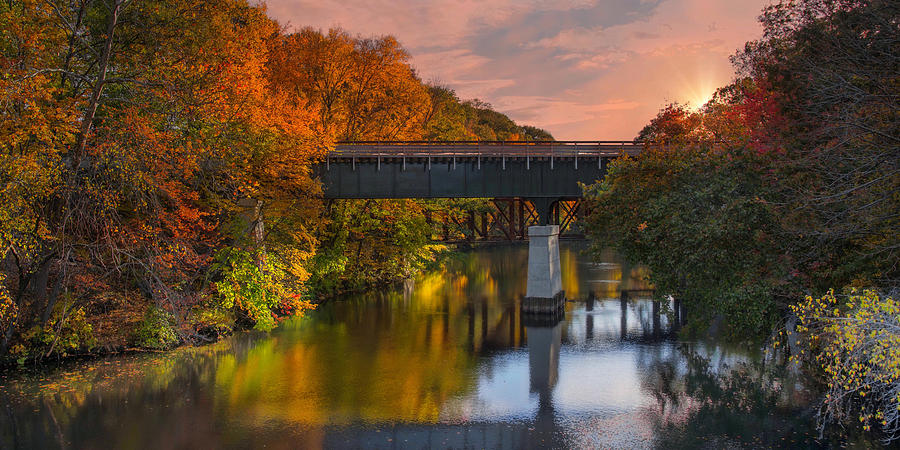 Blackstone River Bridge Photograph by Robin-Lee Vieira