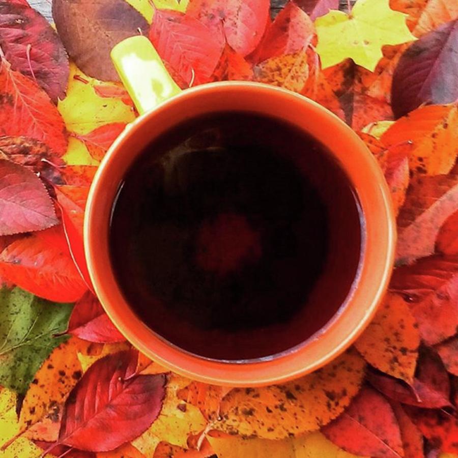 Tea Photograph - #blacktea #autumn #october by Olga Strogonova
