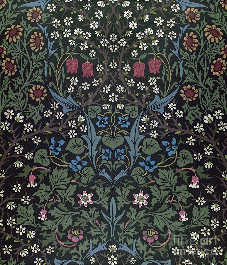 William Morris Exhibition Poster - Blackthorn