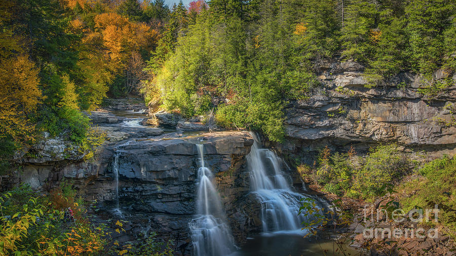 Blackwater Falls in Autumn Photograph by Michael Ver Sprill