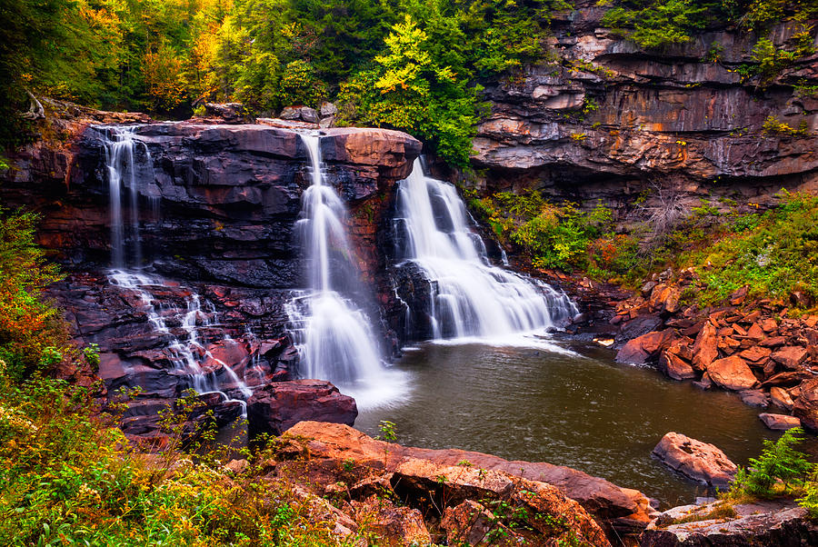 Blackwater Falls in Blackwater Falls State Park WV USA Photograph by Vishwanath Bhat
