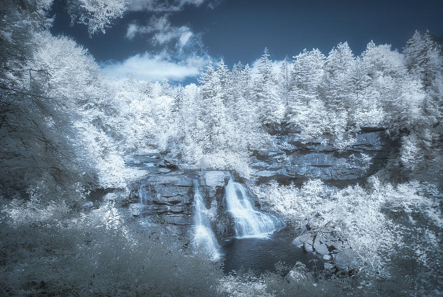 Blackwater Falls in Infrared Photograph by Guy Whiteley