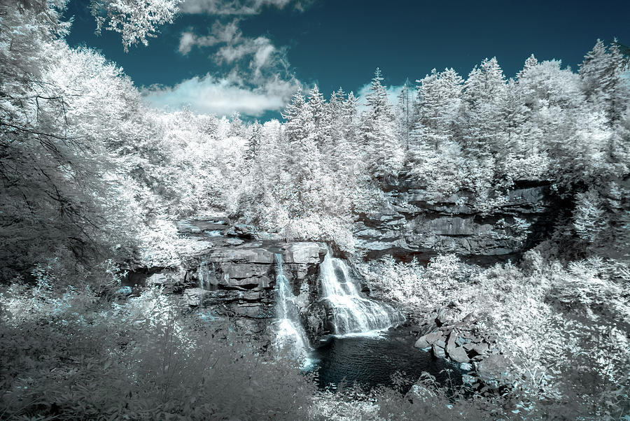 Blackwater Falls in IR Photograph by Guy Whiteley