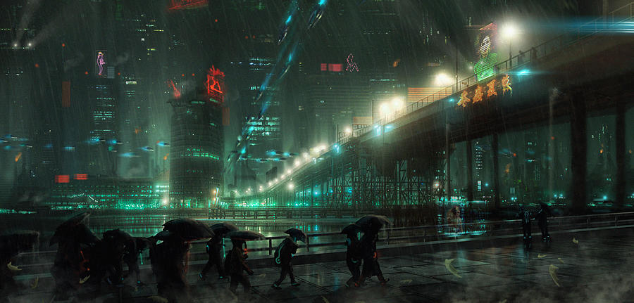 Blade Runner Digital Art - Blade Runner Blues by Saul Espinosa