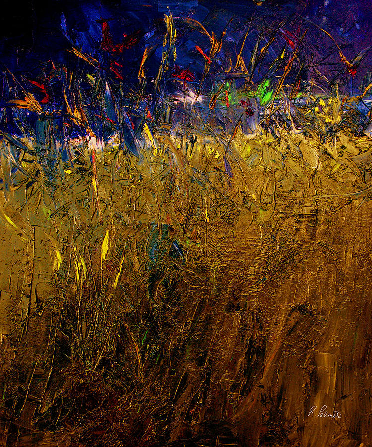 Abstract Painting - Blades Of Grass by Ruth Palmer