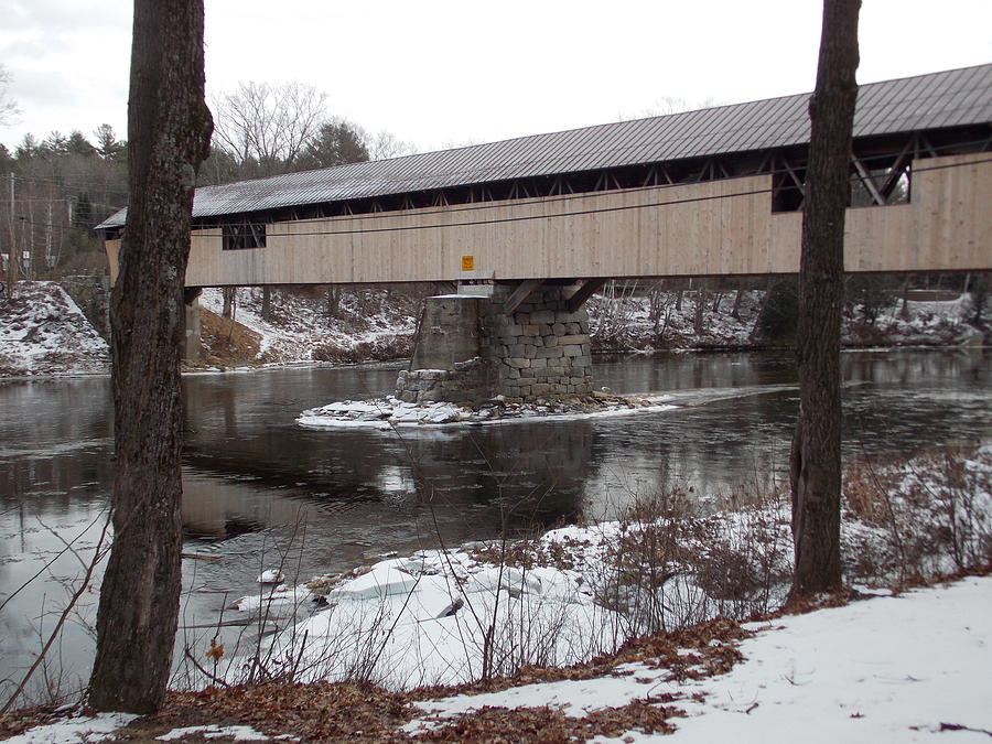 Blair Bridge in Winter Time Photograph by Catherine Gagne