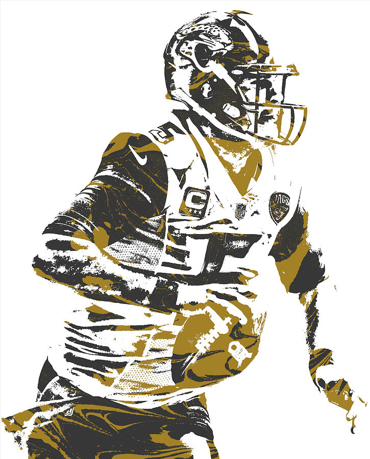 Blake Bortles JACKSONVILLE JAGUARS OIL ART Mixed Media by Joe