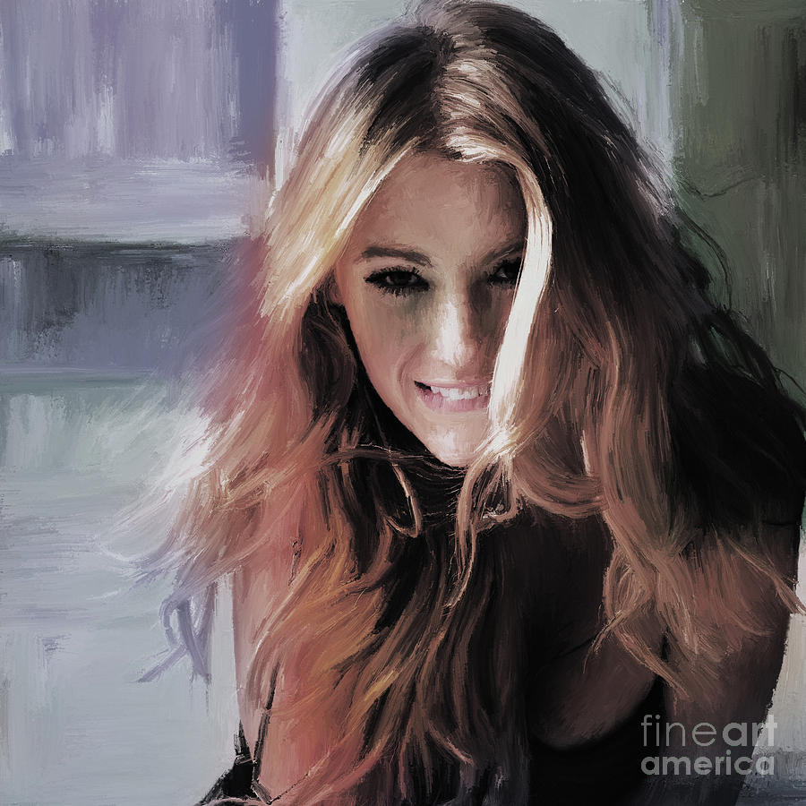 Blake Lively 01 Painting by Gull G