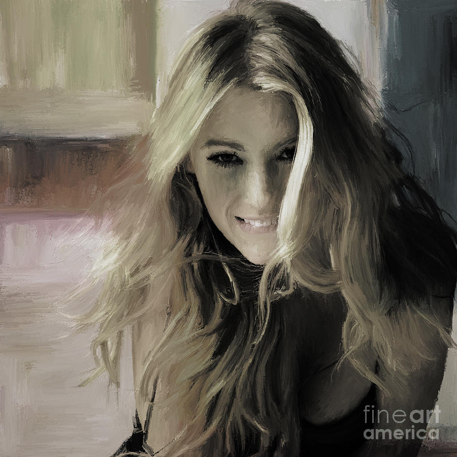 Blake lively 03 Painting by Gull G