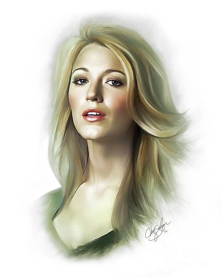 Blake Lively 2 Digital Art By Chaz Salazar Fine Art America