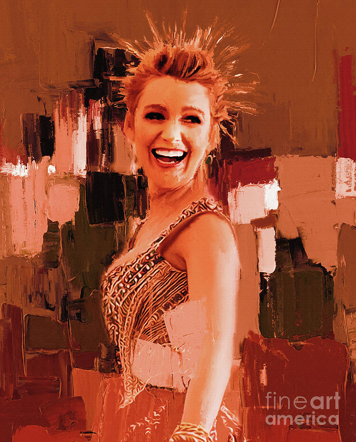 Hollywood Painting - Blake Lively 78u by Gull G