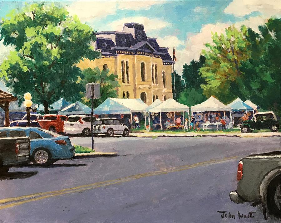 Blanco Market Painting by John West