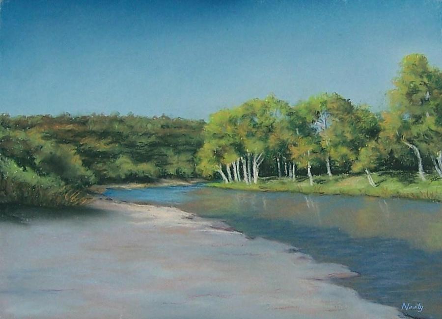 Austin Painting - Blanco River by Pat Neely
