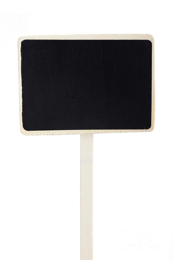 Blank Black Board With Wooden Frame Photograph by Piotr Marcinski ...