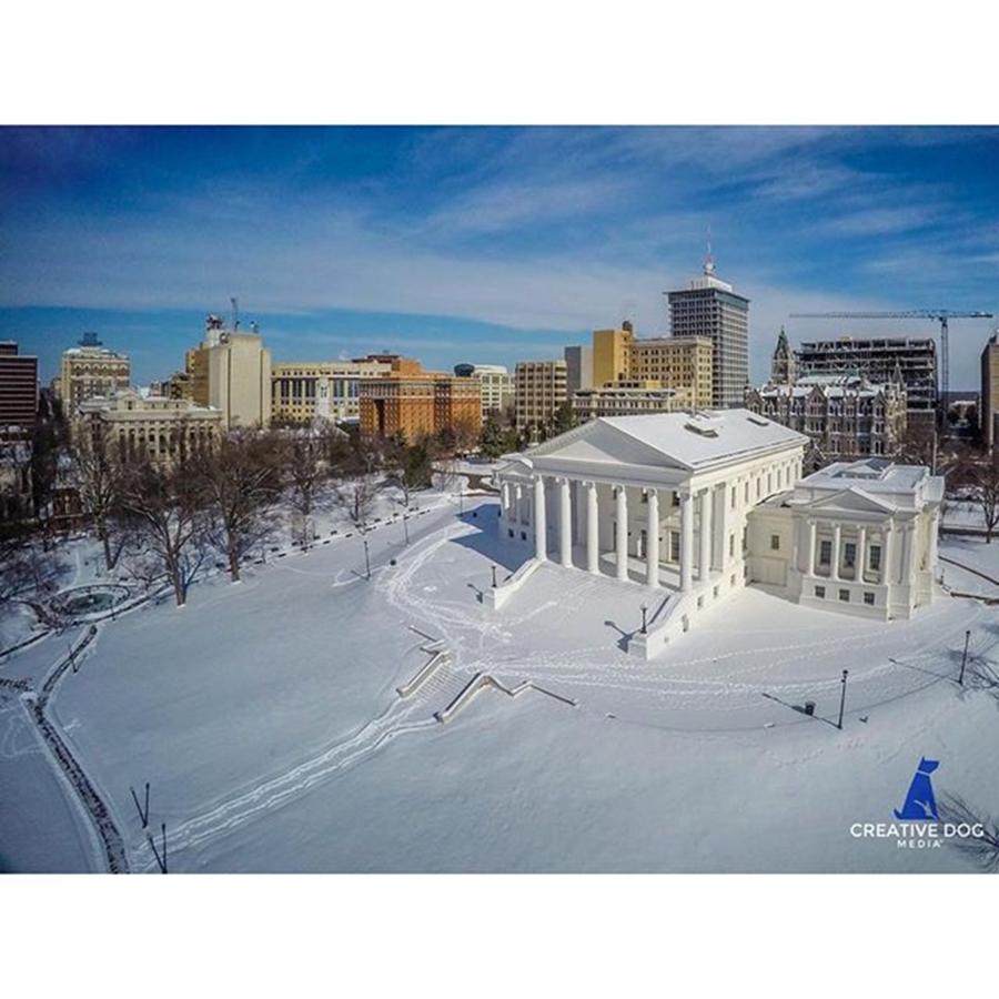 Rva Photograph - Blankets Of Snow On The Capitol by Creative Dog Media 