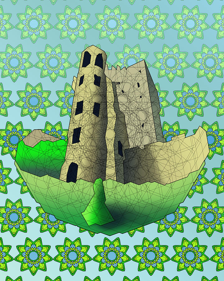 Castle Digital Art - Blarney Castle by Dusty Conley