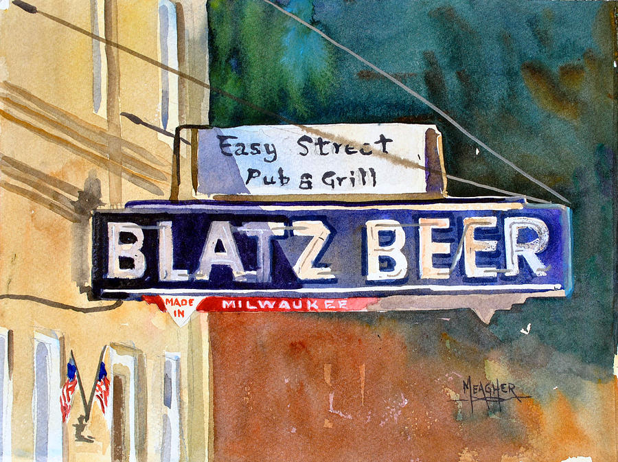Blatz Beer Sign Painting