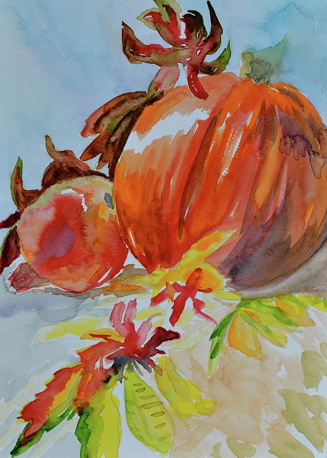 Blazing Autumn Painting by Beverley Harper Tinsley