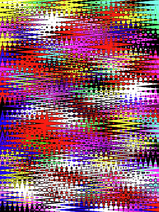 Blazing Colors Zig Zags Digital Art By Irvlands Artfolio Fine Art America