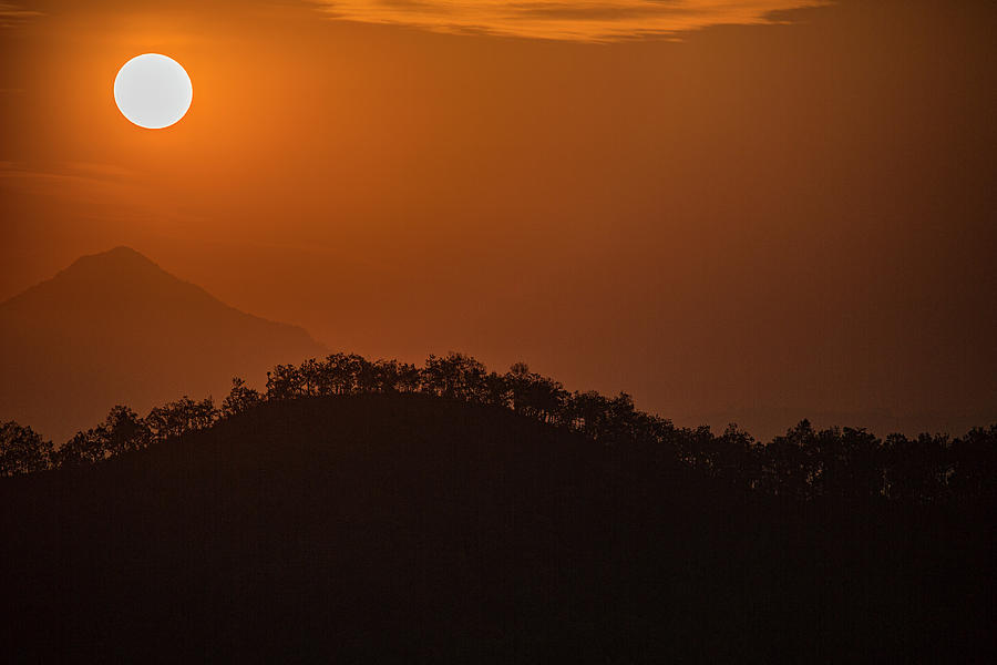 Blazing Mountain Sunrise Photograph by Lindley Johnson