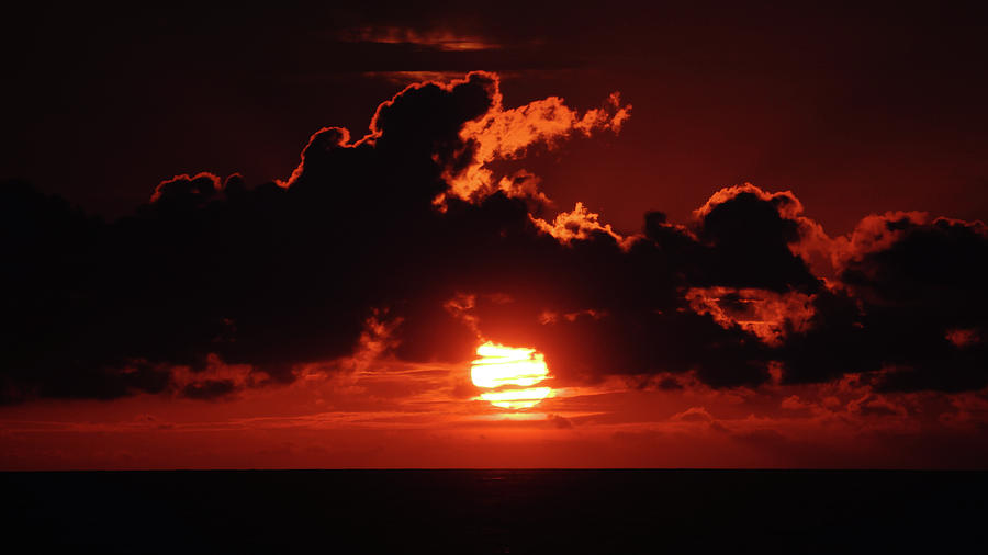 Blazing Sunrise Delray Beach Florida Photograph by Lawrence S Richardson Jr