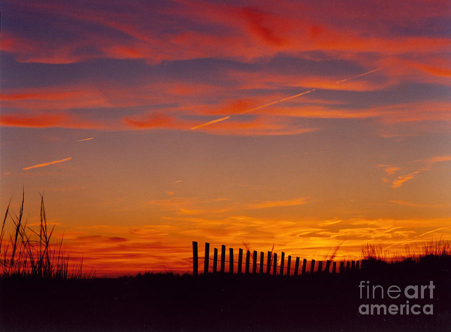 Blazing Sunset Digital Art by Jack Ader