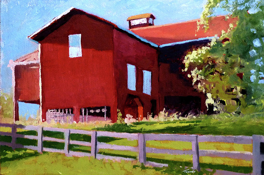 Bleak House Barn No. 3 Painting by Catherine Twomey