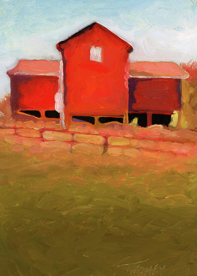 Bleak House Barn No. 4 Painting by Catherine Twomey