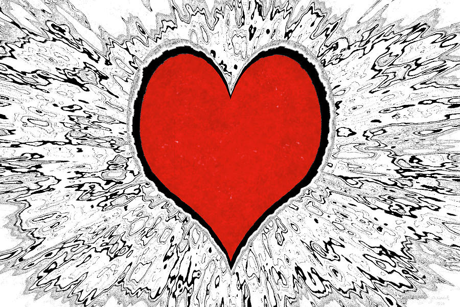 Bleeding Heart Digital Art by David Stasiak